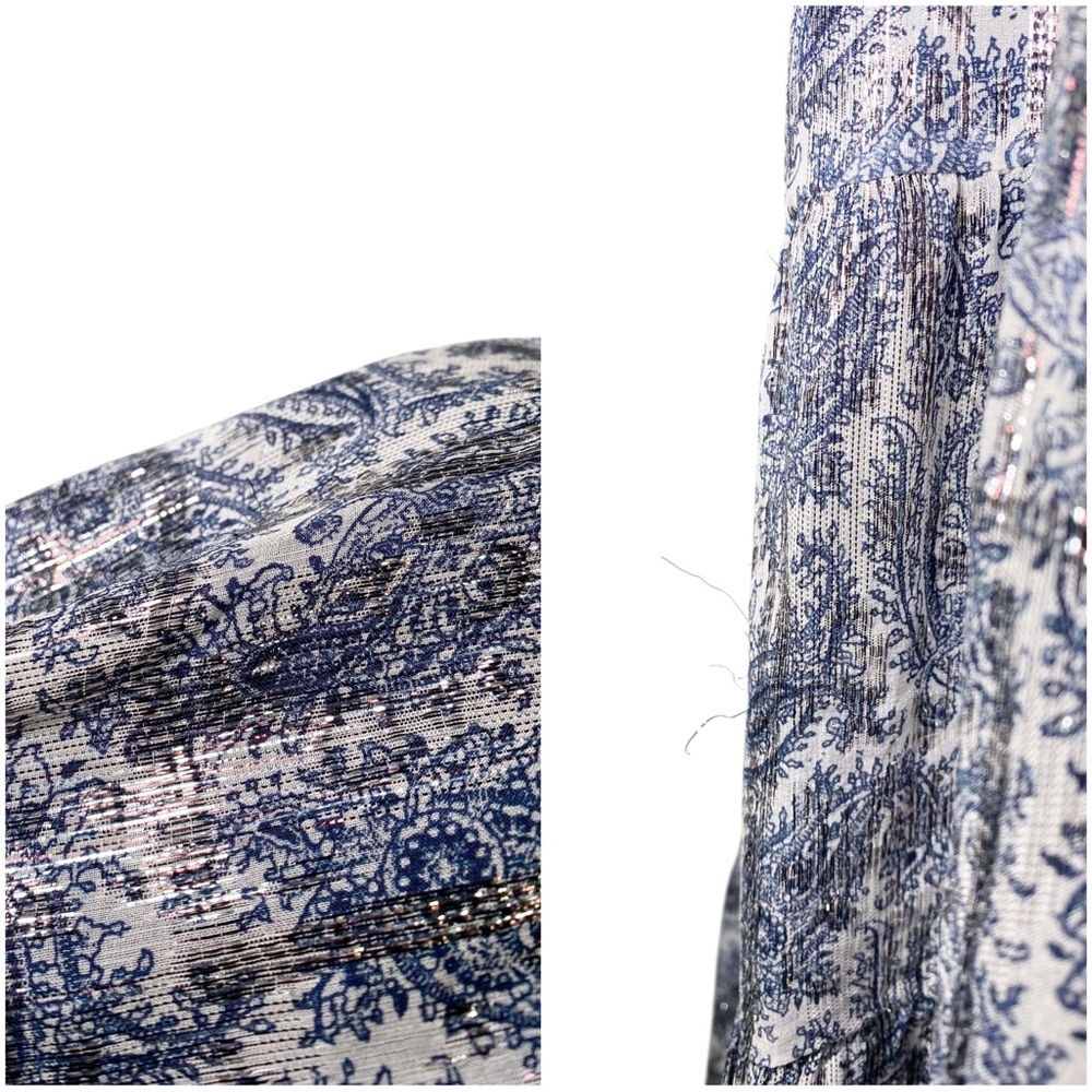 Kobi Halperin Adonia Metallic Print Silk-Blend Midi Dress - Picture 14 of 14